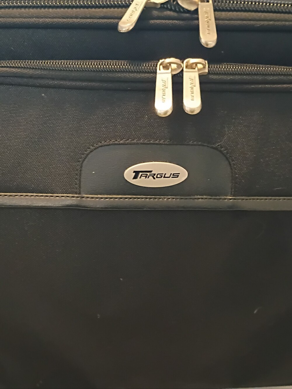 Targus Black Laptop Briefcase with Silver Accents